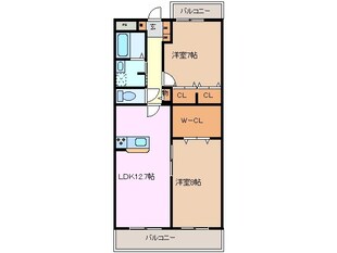 近鉄長島駅 徒歩14分 1階の物件間取画像